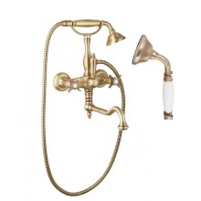 Смеситель для ванны с поворотным изливом с ручным душем, шлангом 150 см CEZARES LORD-VDF-02-Bi