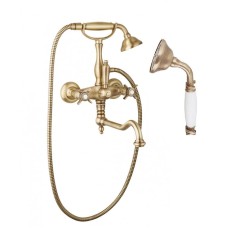 Смеситель для ванны с поворотным изливом с ручным душем, шлангом 150 см CEZARES LORD-VDF-02-Bi