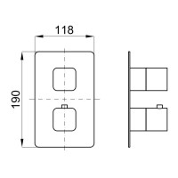 Термостат для ванны Noken Lounge N199999262