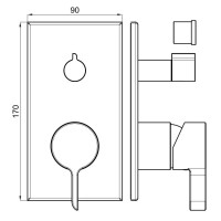Смеситель для ванны Noken Oxo N113700079