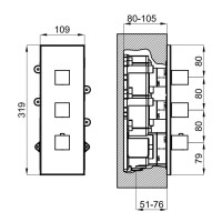 Термостат для ванны Noken Oxo N113700065