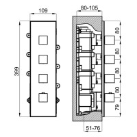 Термостат для ванны Noken Oxo N113700051
