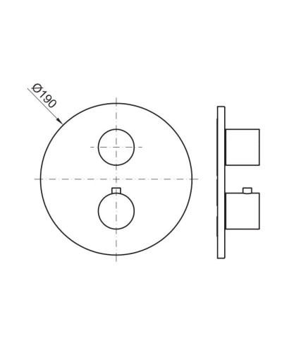 Термостат для ванны Noken Round Rondo N185709931