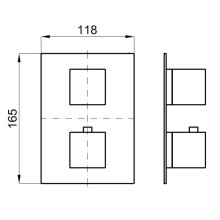 Термостат для ванны Noken Square N186490053