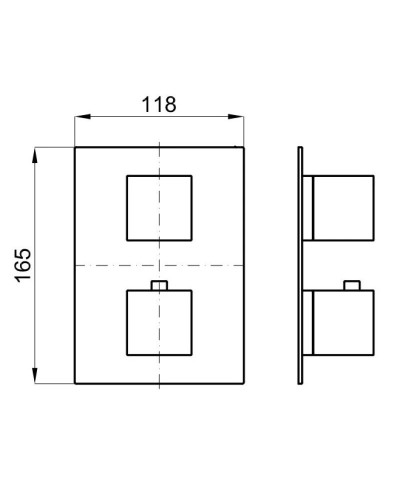 Термостат для ванны Noken Square N186490053