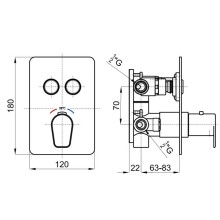 Термостат для ванны Noken Touch&Feel N155416652