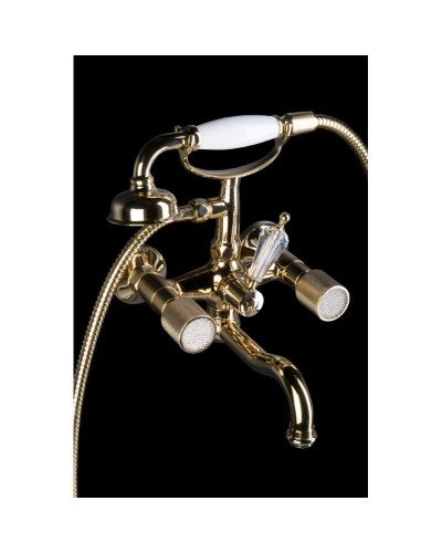 Смеситель для ванны Boheme Royal Cristal 293-Royal/CRST black