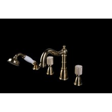 Смеситель на борт ванны Boheme Royal Cristal 395-Royal/CRST black