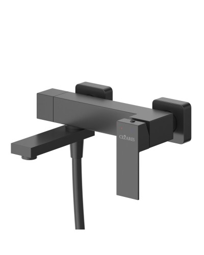 Смеситель для ванны и душа в комплекте с ручным душем, шлангом и держателем CEZARES SLIDER-VD-NOP