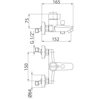 Термостат для ванны Migliore Fortis 25044