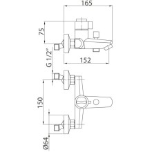 Термостат для ванны Migliore Fortis 25044