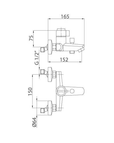 Термостат для ванны Migliore Fortis 25044