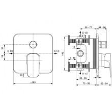 Смеситель для ванны Ideal Standard Tonic II A6340AA
