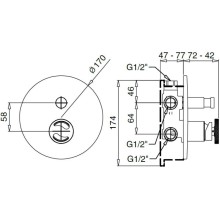 Смеситель для ванны Migliore Reversa 28210
