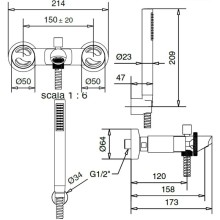 Смеситель для ванны Migliore Reversa 28212