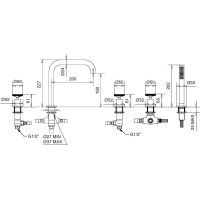 Смеситель на борт ванны Migliore Reversa 28193