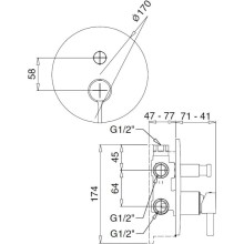 Смеситель для ванны Migliore Sirius 28185