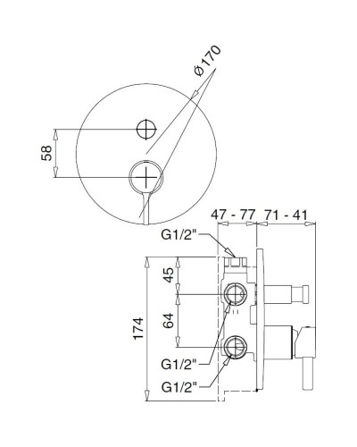 Смеситель для ванны Migliore Sirius 28185