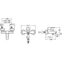 Смеситель для ванны Roca L20 5A0209C0M