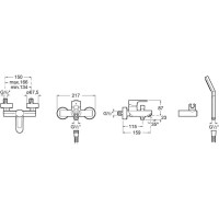 Смеситель для ванны Roca L20 5A0109C02