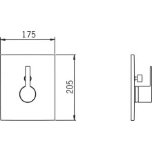 Смеситель для ванны Oras Alessi 8598