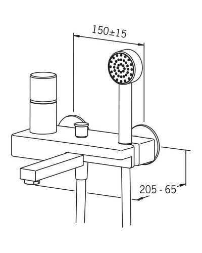 Смеситель для ванны Oras Alessi One 8545