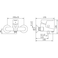 Смеситель для ванны Oras Aquita 2940U