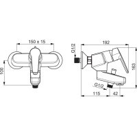 Смеситель для ванны Oras Saga New 3972Y