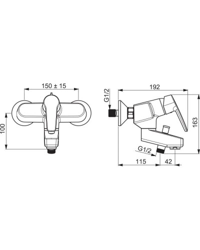Смеситель для ванны Oras Saga New 3972Y