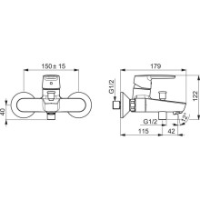 Смеситель для ванны Oras Saga New 3940Y