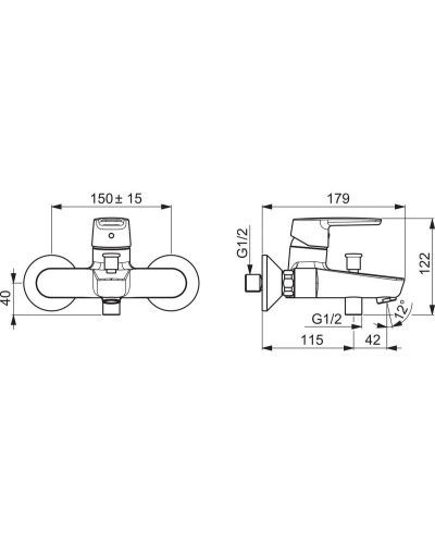 Смеситель для ванны Oras Saga New 3940Y