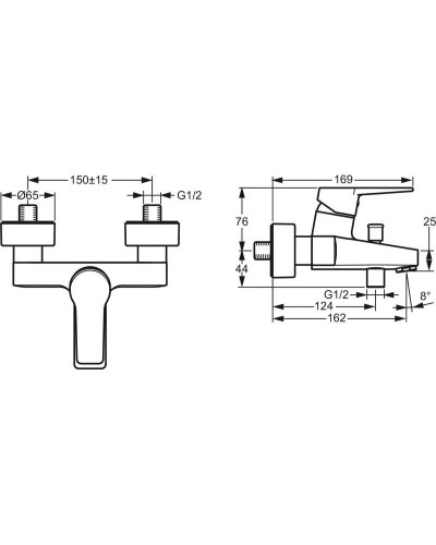 Смеситель для ванны Oras Twista 3840U