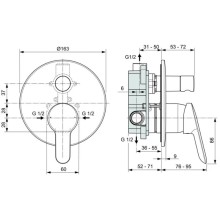Смеситель для ванны Ideal Standard Alpha A7185AA