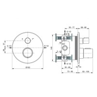 Термостат для ванны Ideal Standard Ceratherm T100 A5814AA