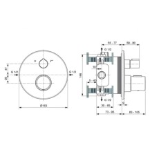 Термостат для ванны Ideal Standard Ceratherm T100 A5814AA