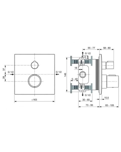 Термостат для ванны Ideal Standard Ceratherm C100 A7522A2