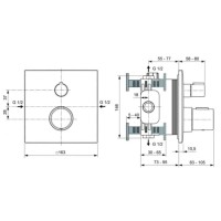Термостат для ванны Ideal Standard Ceratherm C100 A7522A5