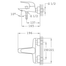 Смеситель для ванны Teka Itaca 67101020N2