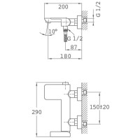 Смеситель для ванны Teka Formentera 62121020BC