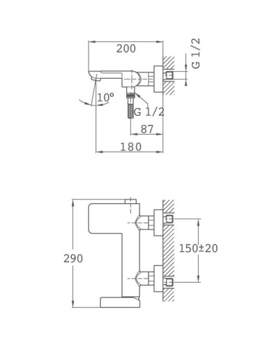 Смеситель для ванны Teka Formentera 62121020NC