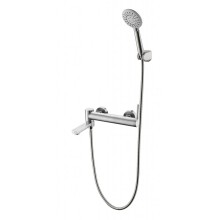 Смеситель для ванны и душа с поворотным изливом, держателем и ручным душем BelBagno ETNA ETN-SET-VDH-IN