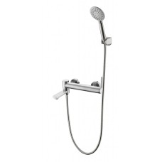 Смеситель для ванны и душа с поворотным изливом, держателем и ручным душем BelBagno ETNA ETN-SET-VDH-IN