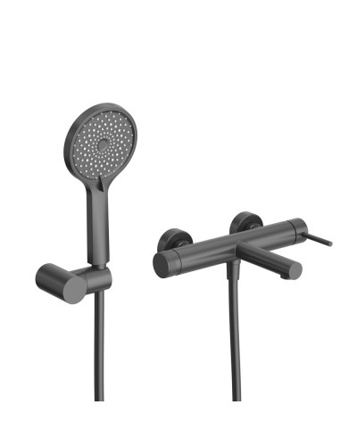 Смеситель для ванны и душа в комплекте с ручным душем, шлангом и держателем CEZARES RELAX-VD-NOP