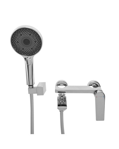 Смеситель для ванны и душа в комплекте с ручным душем, шлангом и держателем CEZARES COMFORT-VD-01