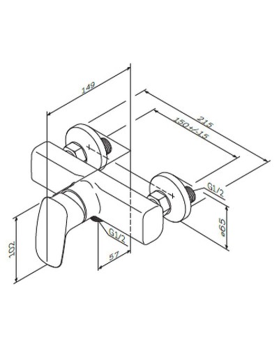 Смеситель для ванны AM.PM Spirit V2.1 F71A10000 Хром