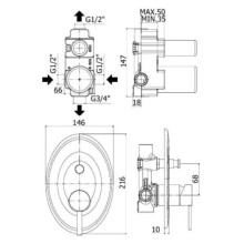 Смеситель для ванны Paffoni Berry BR015CR