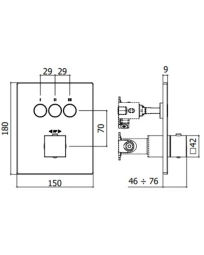 Термостат для ванны Paffoni Compact Box CPT519CR