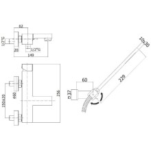 Смеситель для ванны Paffoni Elle EL023CR