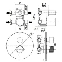 Смеситель для ванны Paffoni Jo JO018CR