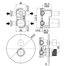 Смеситель для ванны Paffoni Jo JO018NO